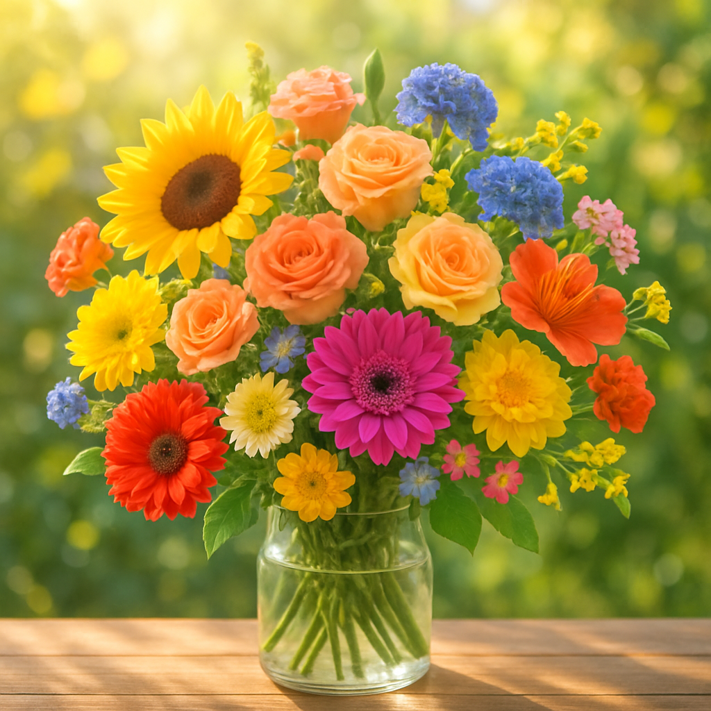 A beautiful bouquet of fresh flowers